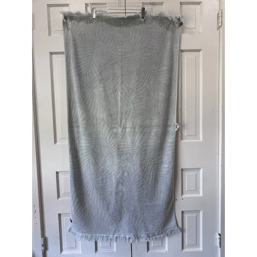 Anthropologie Slowtide Kalo Bath Towels Collection Set Of 2 Baby Blue 60”x30”EUC